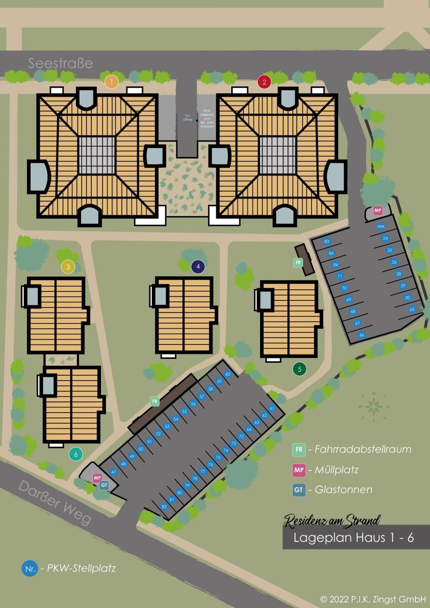 Residenz Am Strand Wohnung 3-54 Zingst Eksteriør billede